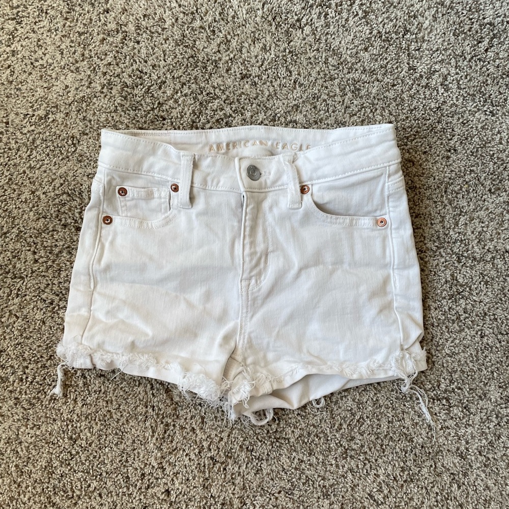 American Eagle Outfitters Women's White Jean Shorts